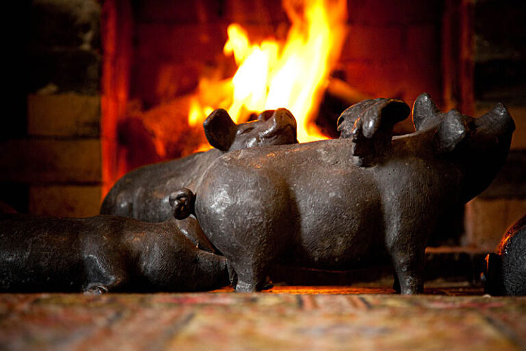 Beaufort House fire pigs